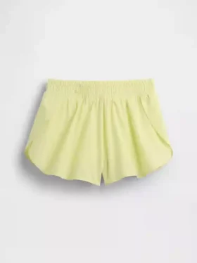 Snabbtorkande löparshorts med fjärilskant för barn