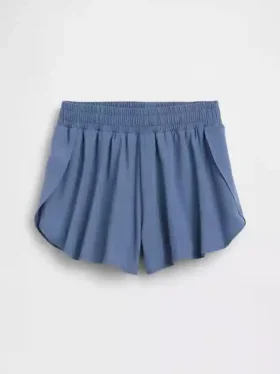 Snabbtorkande löparshorts med fjärilskant för barn