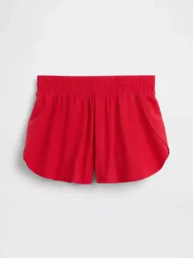 Snabbtorkande löparshorts med fjärilskant för barn