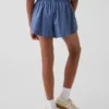 Snabbtorkande löparshorts med fjärilskant för barn