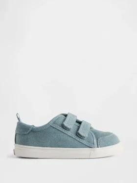 Sneakers i canvas och denim för småbarn