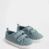 Sneakers i canvas och denim för småbarn