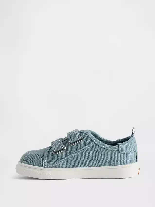 Sneakers i canvas och denim för småbarn