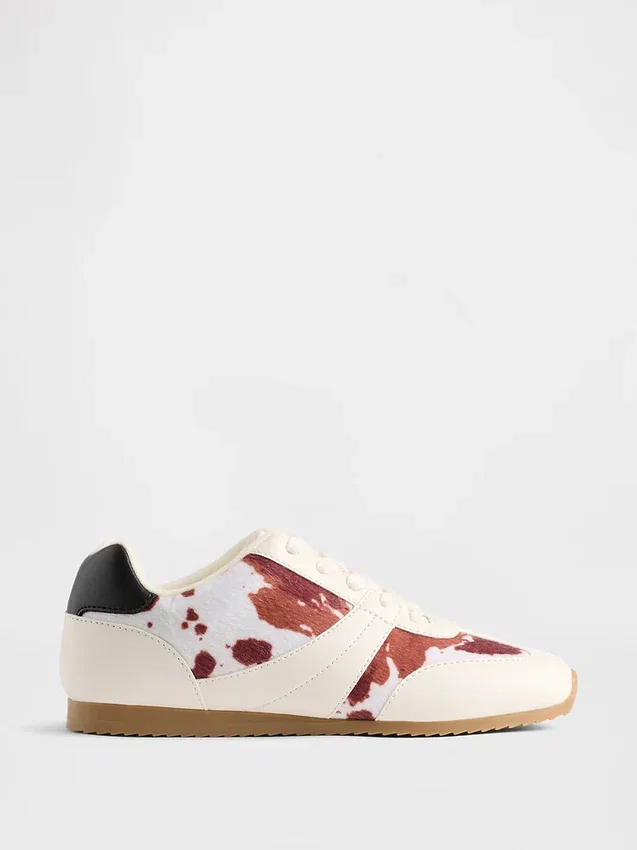 Sneakers med ko-mönster för barn