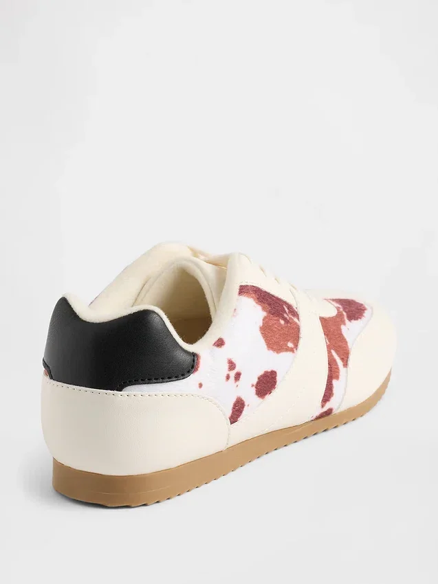 Sneakers med ko-mönster för barn