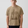 Snoopy Mojave T-shirt med grafiskt tryck i avslappnad passform
