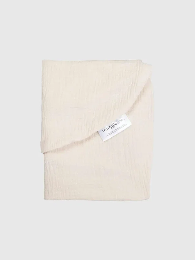 Snuggle Me Lounger Curve-överdrag i muslin