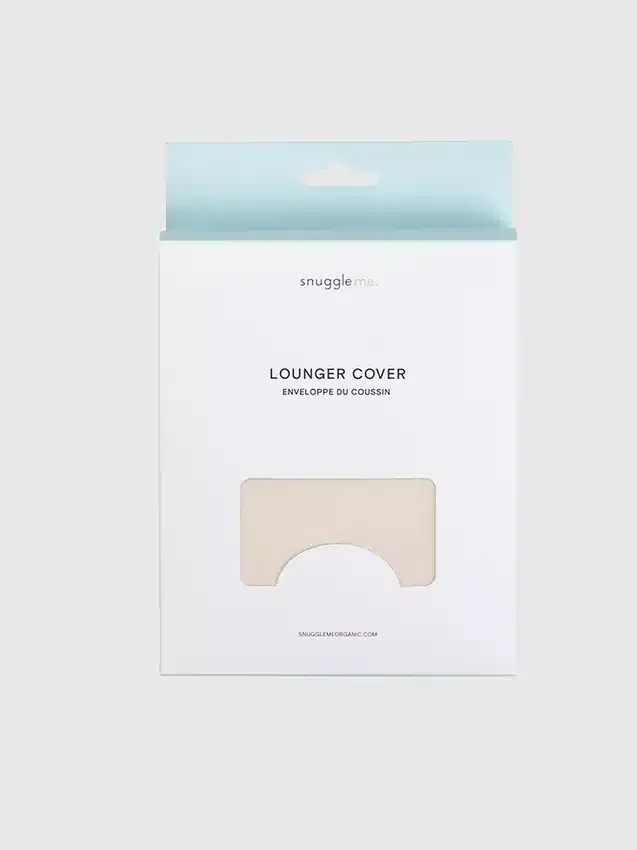 Snuggle Me Lounger Curve-överdrag i muslin