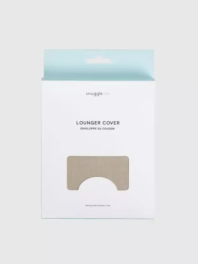 Snuggle Me Lounger Curve-överdrag i muslin