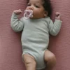 Snuggle Me Lounger Curve-överdrag i muslin