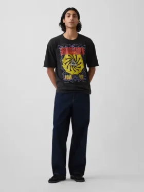 Soundgarden T-shirt med tryck i kraftig bomullsjersey och kort passform