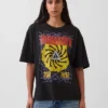 Soundgarden T-shirt med tryck i kraftig bomullsjersey och kort passform