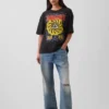 Soundgarden T-shirt med tryck i kraftig bomullsjersey och kort passform