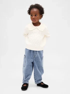 Stickade barreljeans för Baby & Småbarn