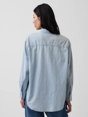 Stor denimskjorta