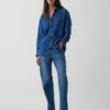 Stor denimskjorta