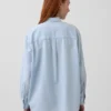 Stor denimskjorta