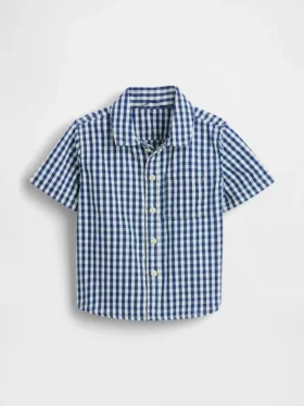 Stor skjorta i gingham-denim för Baby & Småbarn