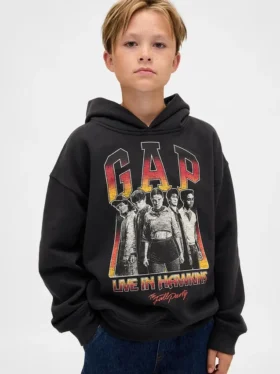 Stranger Things barn-hoodie i Vintagesoft med tryck
