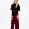 Stranger Things barnpyjamasbyxor i återvunnen flanell