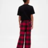 Stranger Things barnpyjamasbyxor i återvunnen flanell