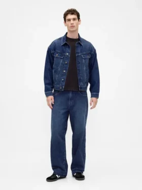 Stranger Things extra baggy jeans för vuxna med flanellfoder