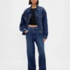 Stranger Things extra baggy jeans för vuxna med flanellfoder