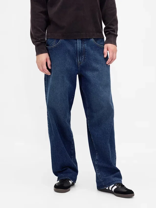 Stranger Things extra baggy jeans för vuxna med flanellfoder