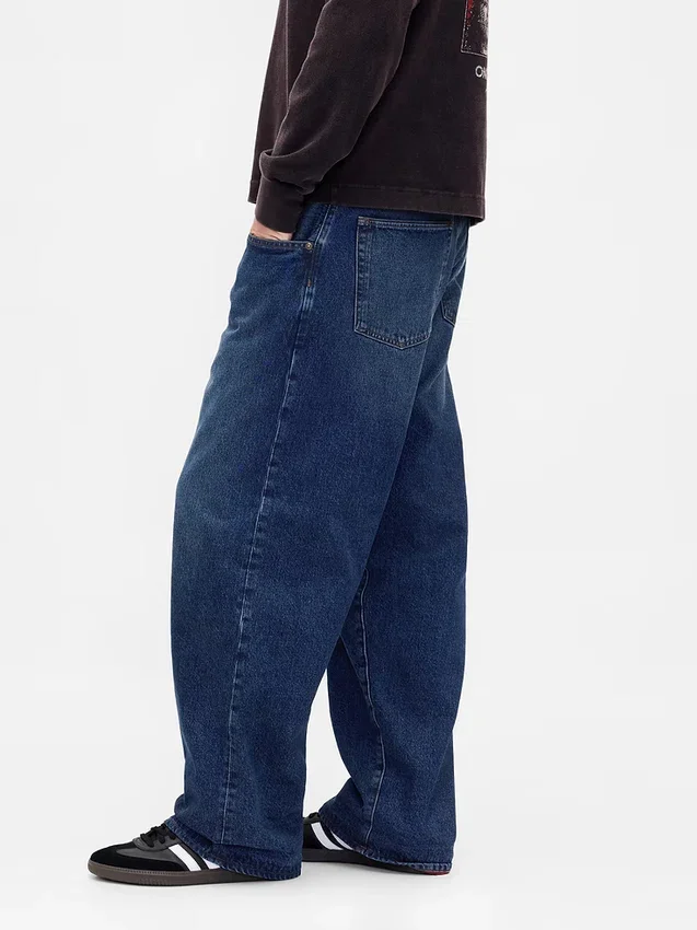 Stranger Things extra baggy jeans för vuxna med flanellfoder