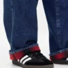 Stranger Things extra baggy jeans för vuxna med flanellfoder