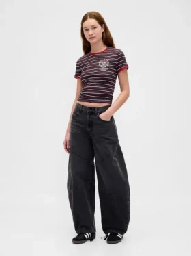 Stranger Things T-shirt i ekologisk bomull, Vintagesoft, kort modell