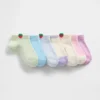 Strawberry No Show-strumpor för Baby & Småbarn (7-pack)