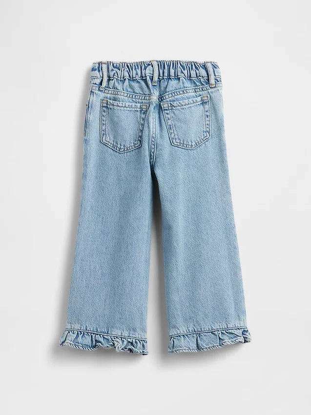 Stride-jeans med volangkant för Baby & Småbarn