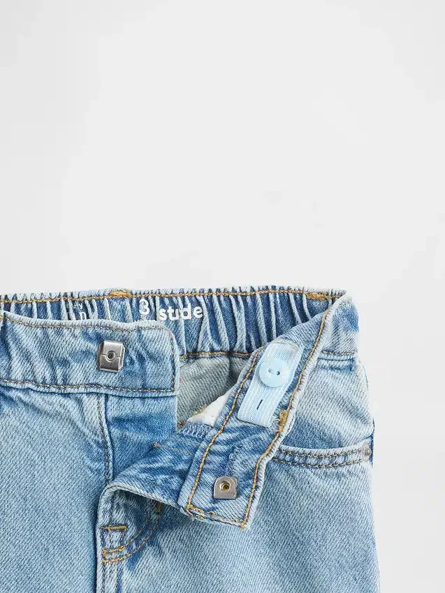 Stride-jeans med volangkant för Baby & Småbarn