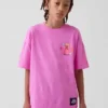 Super Mario-T-shirt med tryck i avslappnad passform för barn