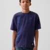 Super Mario-T-shirt med tryck i avslappnad passform för barn