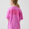 Super Mario-T-shirt med tryck i avslappnad passform för barn