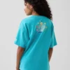 Super Mario-T-shirt med tryck i avslappnad passform för barn