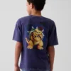 Super Mario-T-shirt med tryck i avslappnad passform för barn
