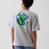 Super Mario-T-shirt med tryck i avslappnad passform för barn