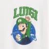Super Mario-T-shirt med tryck i avslappnad passform för barn