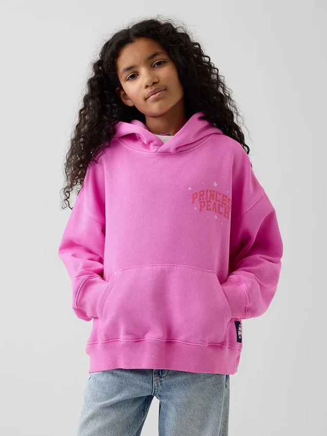 Super Mario Vintagesoft Relaxed-hoodie för barn