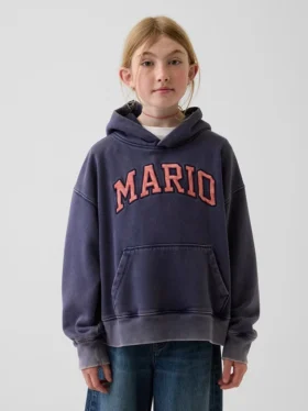 Super Mario Vintagesoft Relaxed-hoodie för barn