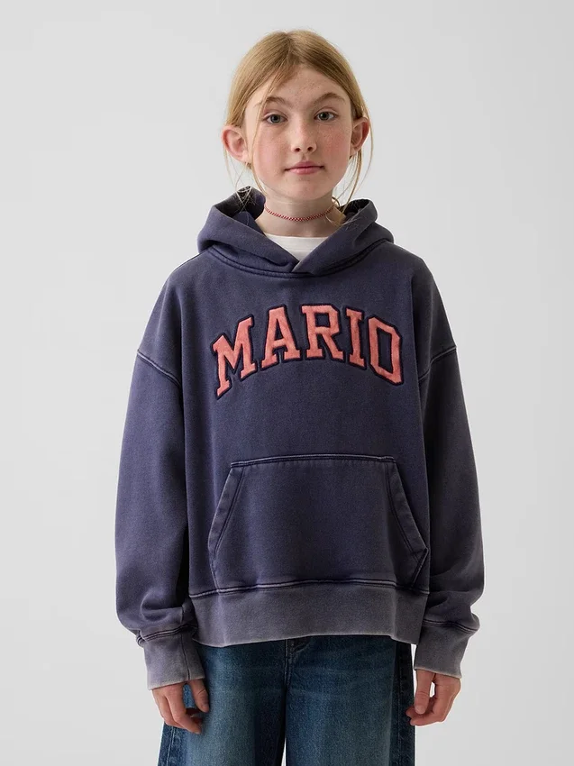 Super Mario Vintagesoft Relaxed-hoodie för barn
