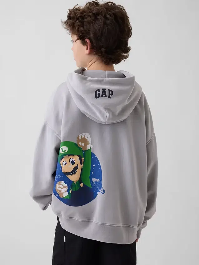 Super Mario Vintagesoft Relaxed-hoodie för barn