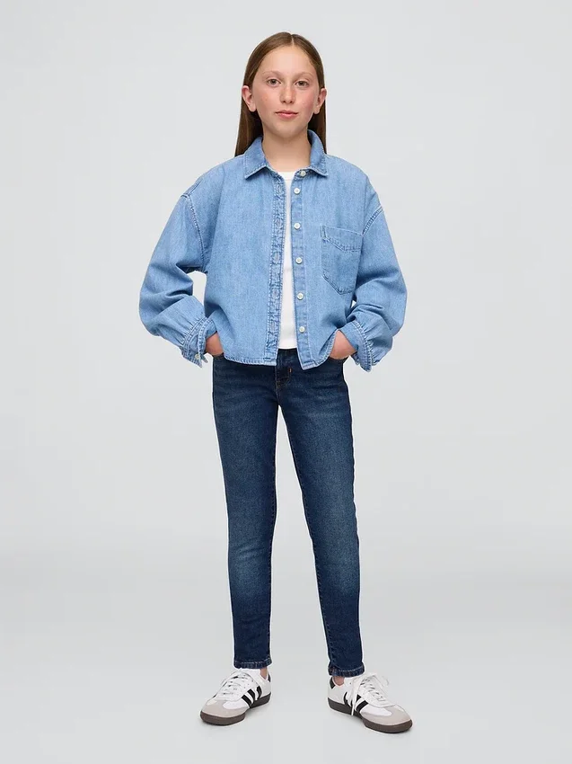Superskinny-Jeans för barn med medelhög midja