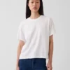 Supima®-bomullst-shirt i avslappnad passform
