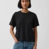 Supima®-bomullst-shirt i avslappnad passform
