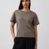 Supima®-bomullst-shirt i avslappnad passform