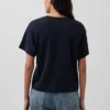 Supima®-bomullst-shirt i avslappnad passform